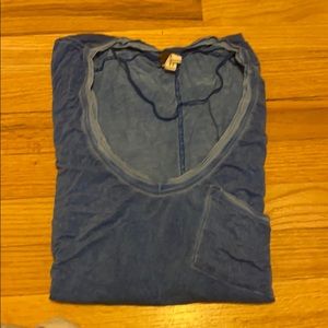 Free people blue T-shirt